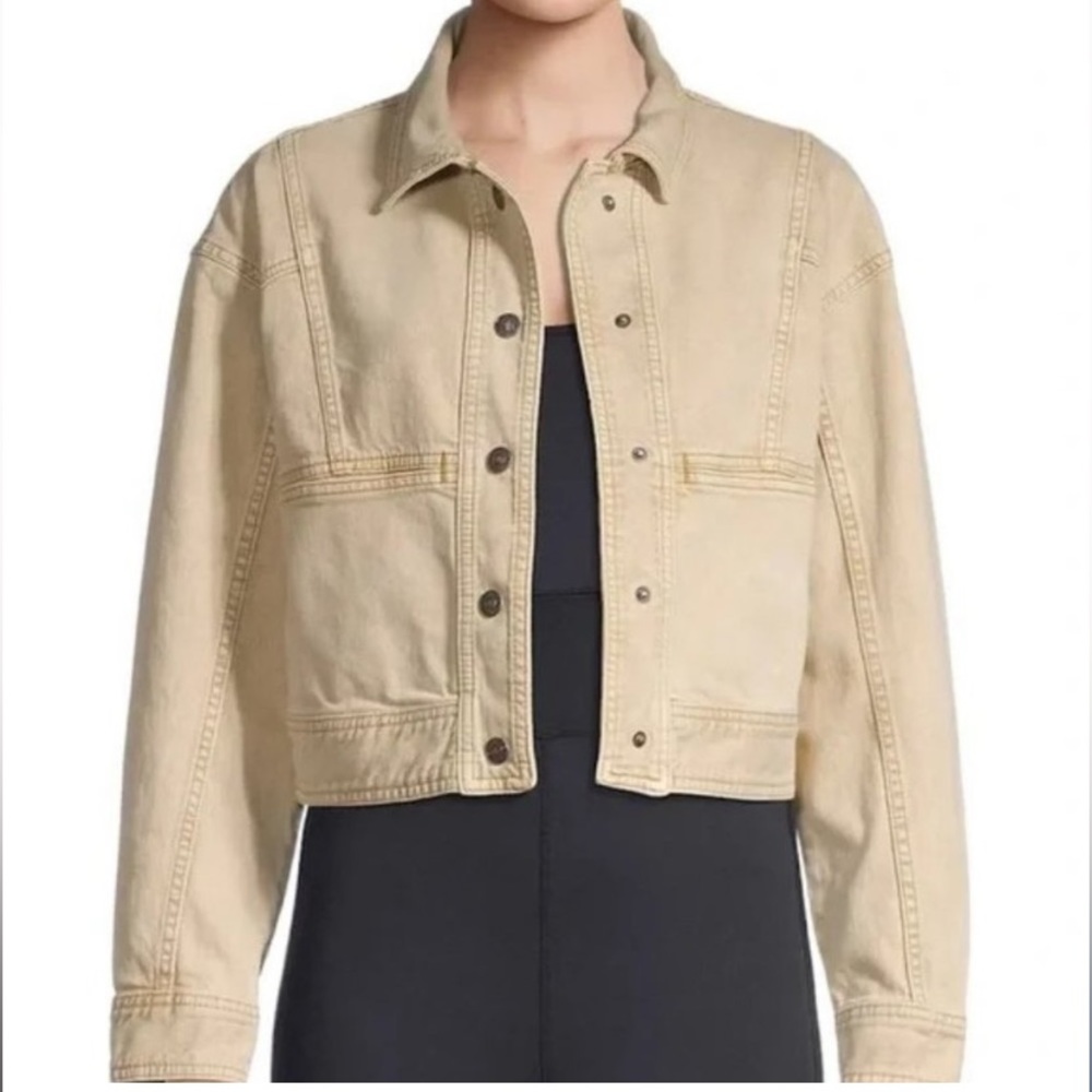Free People Star Crossed Cropped Denim Jacket